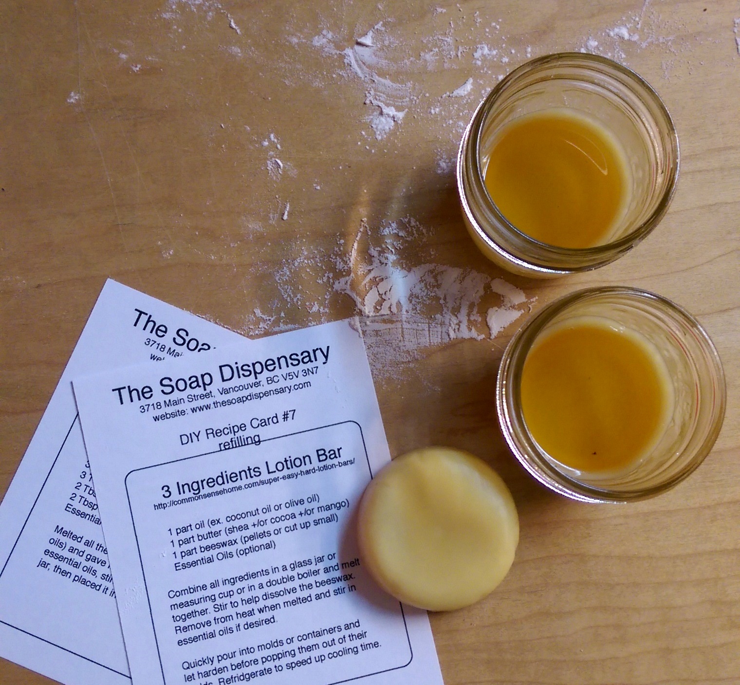 Three-ingredient lotion bars are so easy to make and make great gifts, too.