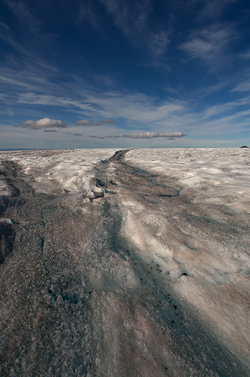 Canaux de fonte glaciaire