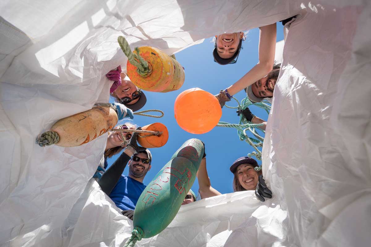 Picking up litter from your favourite shoreline makes you feel good.