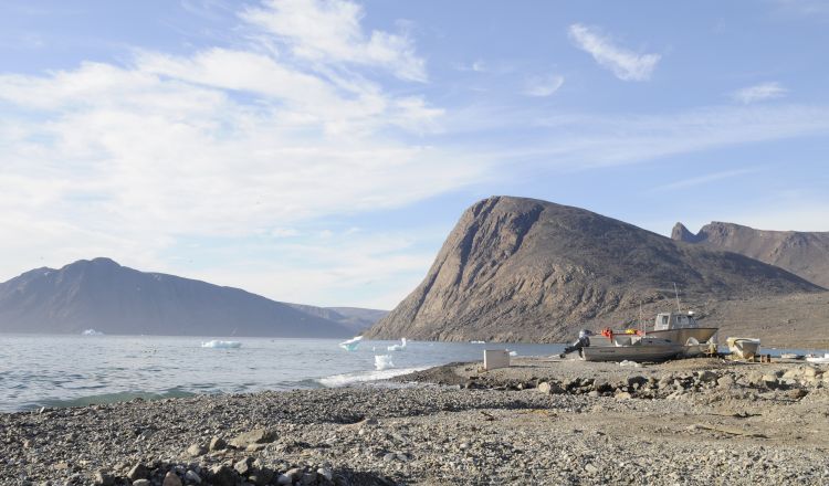 Vancouver Aquarium narwhal research near Grise Fiord. 