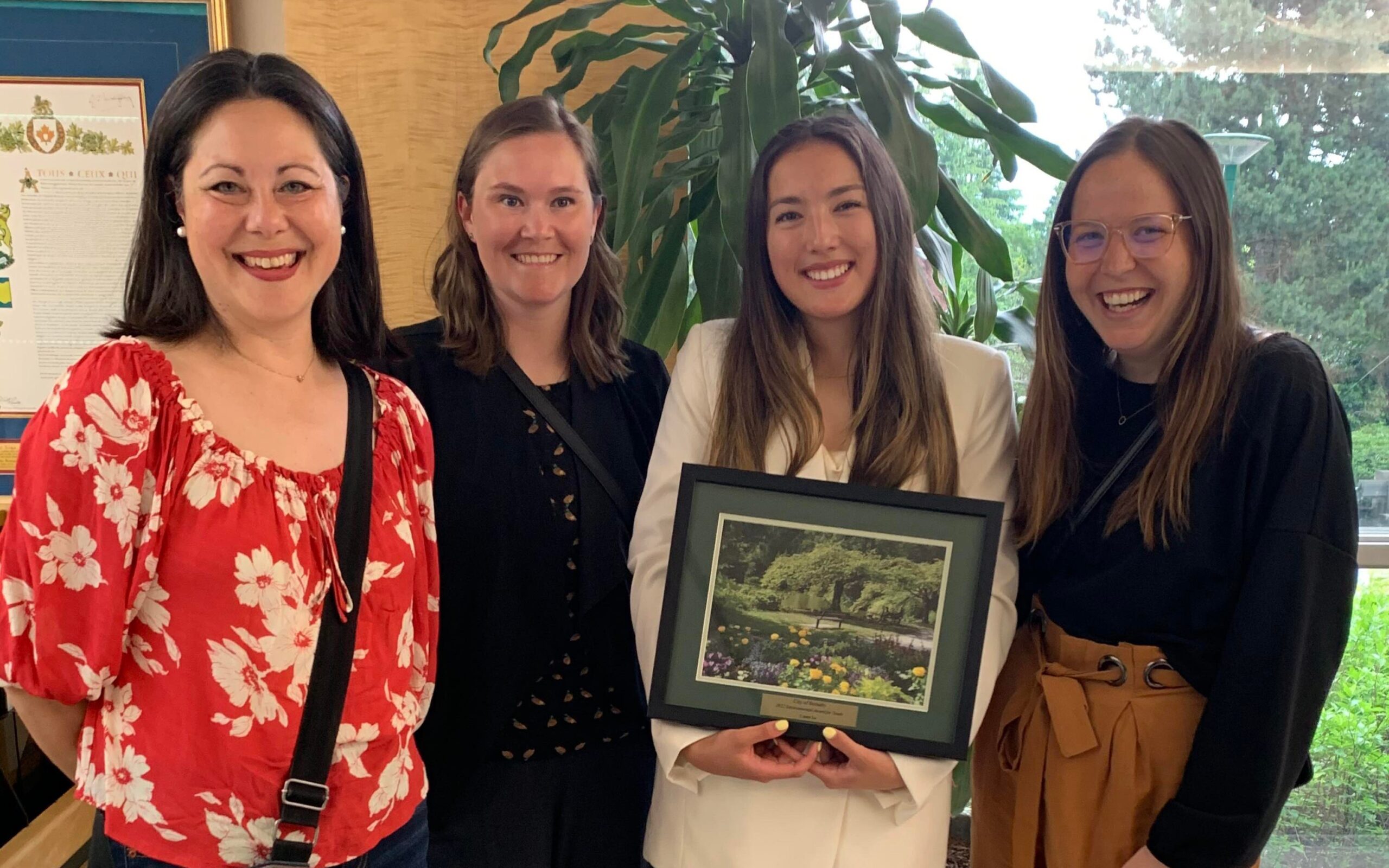 Casey Lo accepting the Burnaby Youth Environmental Award alongside Ocean Wise's YouthToSea staff. YouthToSea Alum Wins Environmental Award.